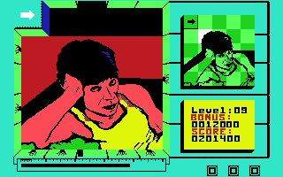 Split Personalities (Commodore 64) screenshot: Mick Jagger