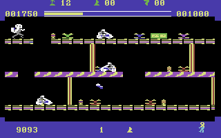 Escape from Doomworld (Commodore 64) screenshot: More enemy to avoid