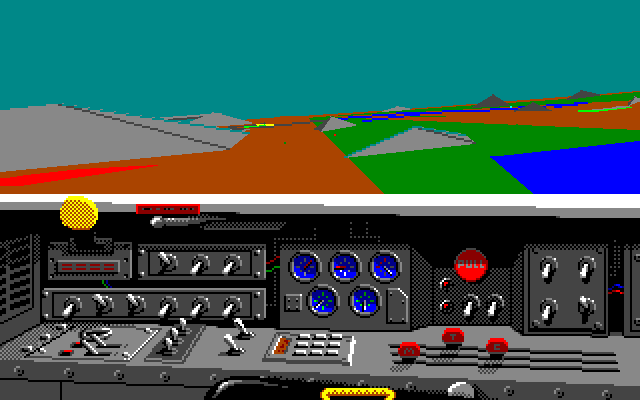 F-15 Strike Eagle II (PC-98) screenshot: Right view