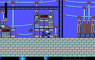 Mega Man (DOS) screenshot: Mosquitoes