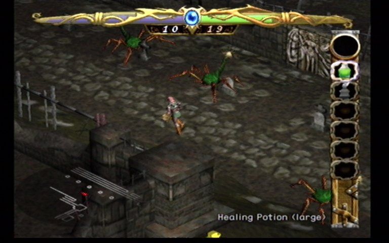 Record of Lodoss War (Dreamcast) screenshot: Cemetary Run