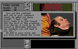 Prophecy of the Shadow (DOS) screenshot: Dramatic introduction