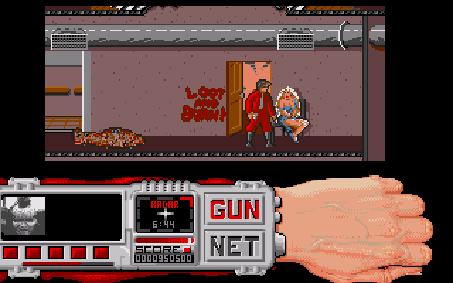 Techno Cop (Amiga) screenshot: Complex Complex