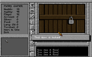 Prophecy of the Shadow (DOS) screenshot: Thwarted!