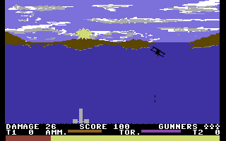 Operation Swordfish (Commodore 64) screenshot: Got a plane.