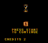 Indiana Jones and the Last Crusade: The Action Game (Game Gear) screenshot: Continue screen.