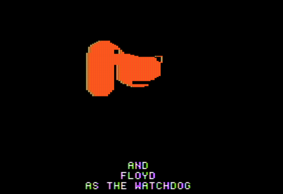 Artesians (Apple II) screenshot: Floyd the Watchdog