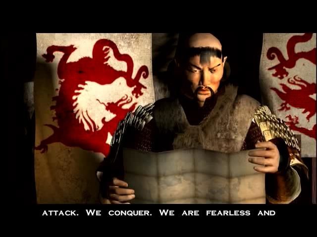 Shogun: Total War - The Mongol Invasion (Windows) screenshot: Hmm, yes, this is a very interesting scroll...
