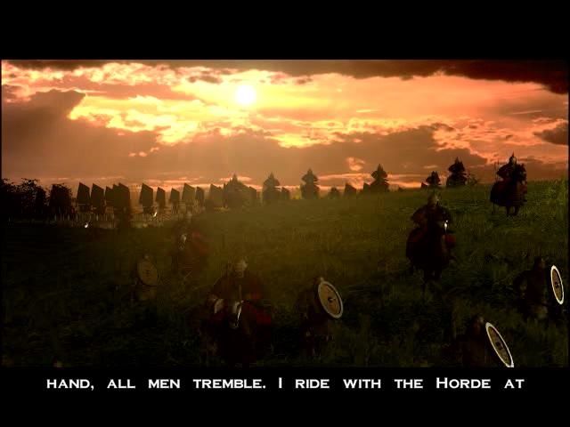 Shogun: Total War - The Mongol Invasion (Windows) screenshot: Another still from the intro campaign cinematic