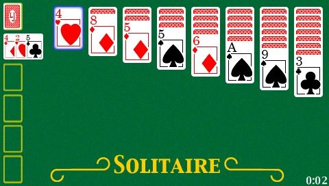 Card Shark (PSP) screenshot: Solitaire