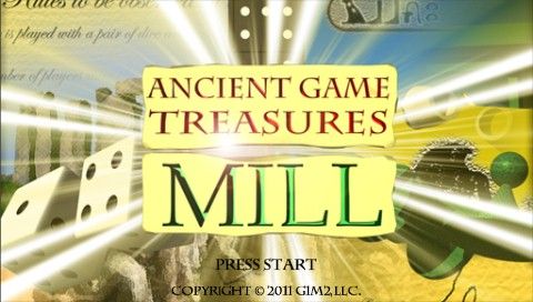 Ancient Game Treasures: Mill (PSP) screenshot: Title screen
