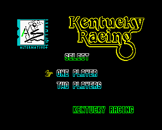 Kentucky Racing (ZX Spectrum) screenshot: Title screen