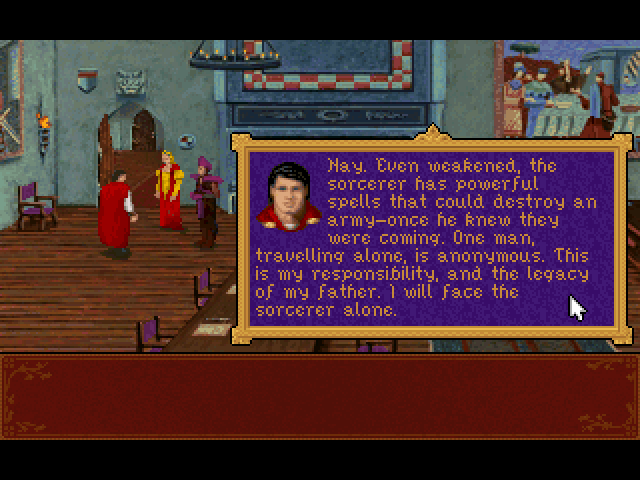 Dragonsphere (Windows) screenshot: Talking to other characters.