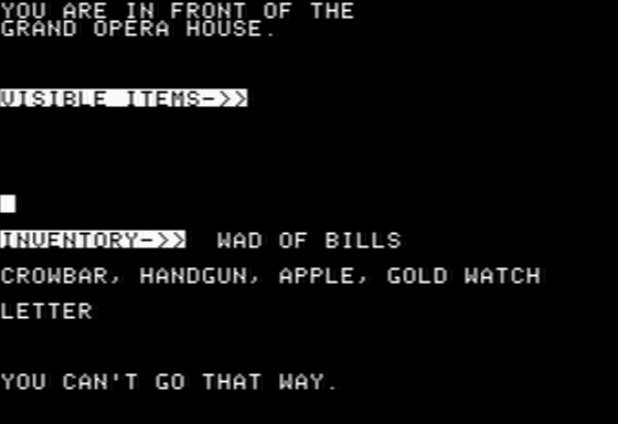 Earthquake San Francisco 1906 (Apple II) screenshot: Text Entry Window