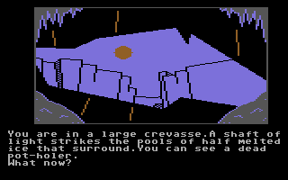 Winter Wonderland (Commodore 64) screenshot: A dead body, nice.