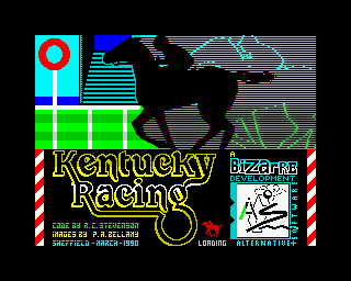 Kentucky Racing (ZX Spectrum) screenshot: Loading screen