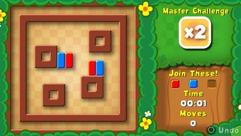 Denki Blocks! (PSP) screenshot: Two types of colours