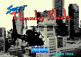 Super Thunder Blade (Genesis) screenshot: Title screen