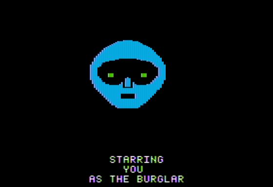 Artesians (Apple II) screenshot: You, the Burglar