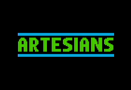 Artesians (Apple II) screenshot: Title Screen