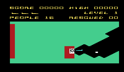 Protector (VIC-20) screenshot: Starting a new game.