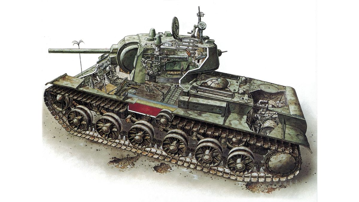Panzer Corps: Soviet Corps (Windows) screenshot: Unit artwork, KV-1