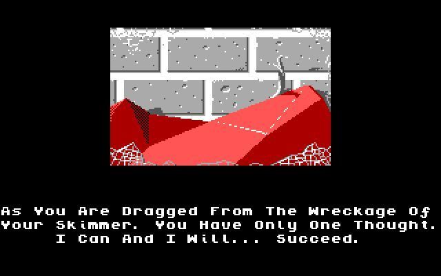 Hoverforce (DOS) screenshot: Resolution 101: Game Over EGA version