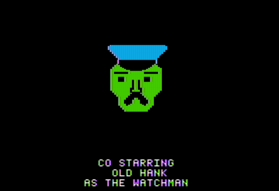 Artesians (Apple II) screenshot: Co-Starring Old Hank