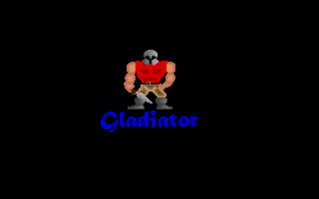 Gladiator (DOS) screenshot: Title Screen