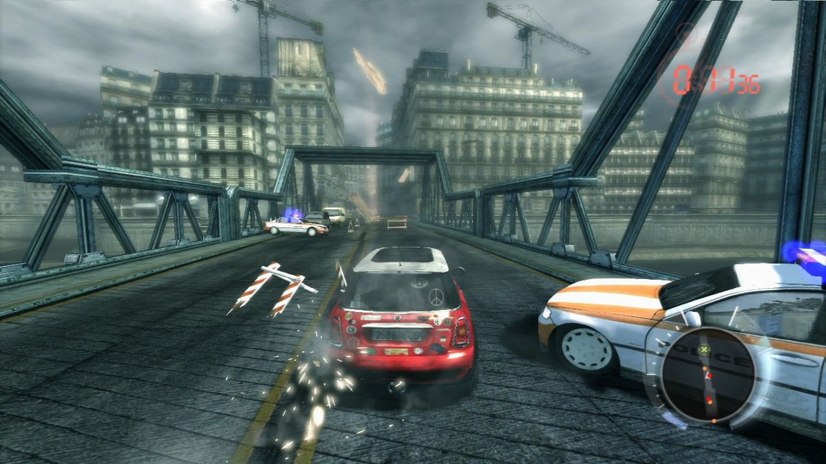 Robert Ludlum's The Bourne Conspiracy (PlayStation 3) screenshot: Dashing through the bridge blockade