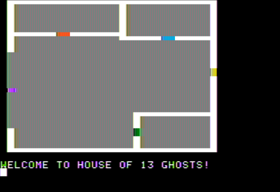 Screenshot of House of Thirteen Ghosts (Apple II, 2015) - MobyGames