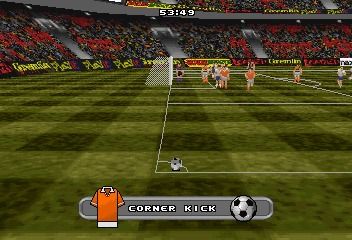 Screenshot of VR Soccer '96 (SEGA Saturn, 1995) - MobyGames