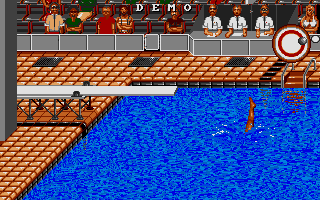International Sports Challenge (Atari ST) screenshot: Quite soft dunking