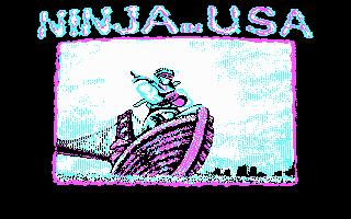 Ninja Gaiden (DOS) screenshot: Introduction (CGA)