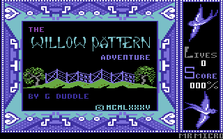 Willow Pattern (Commodore 64) screenshot: Title Screen.