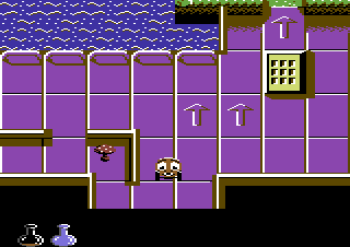 Wheelies (Commodore 64) screenshot: Search for your friends.