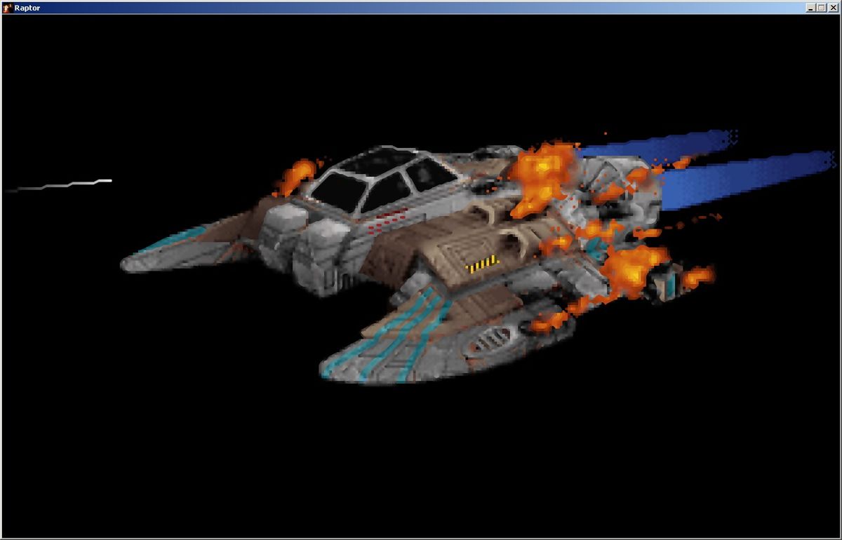 Raptor: Call of the Shadows (Windows) screenshot: Taking out enemy fighter (GOG version)