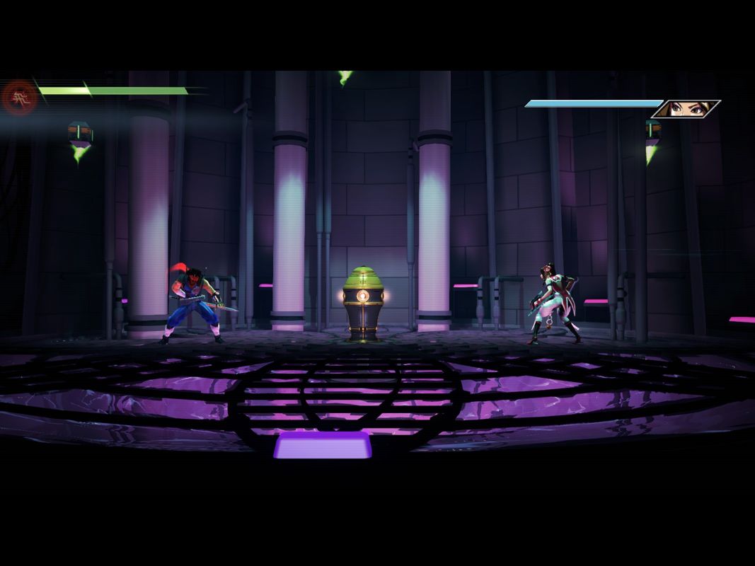 Strider (Windows) screenshot: Fighting the first of the Winds.