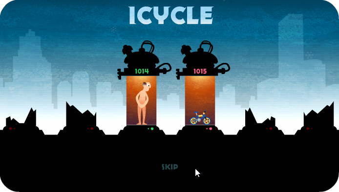 Icycle (Browser) screenshot: Short intro.