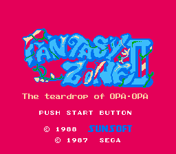 Fantasy Zone II (NES) screenshot: Title