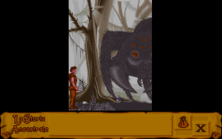 La Storia Ancestrale: Capitolo 2 (DOS) screenshot: A giant spider