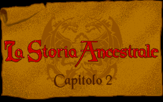 La Storia Ancestrale: Capitolo 2 (DOS) screenshot: Title screen