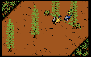 Star Wars: Return of the Jedi (Commodore 64) screenshot: Those ewoks tried to help, but caused me to crash as well