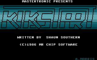 Kikstart: Off-Road Simulator (Commodore 16, Plus/4) screenshot: Title Screen.