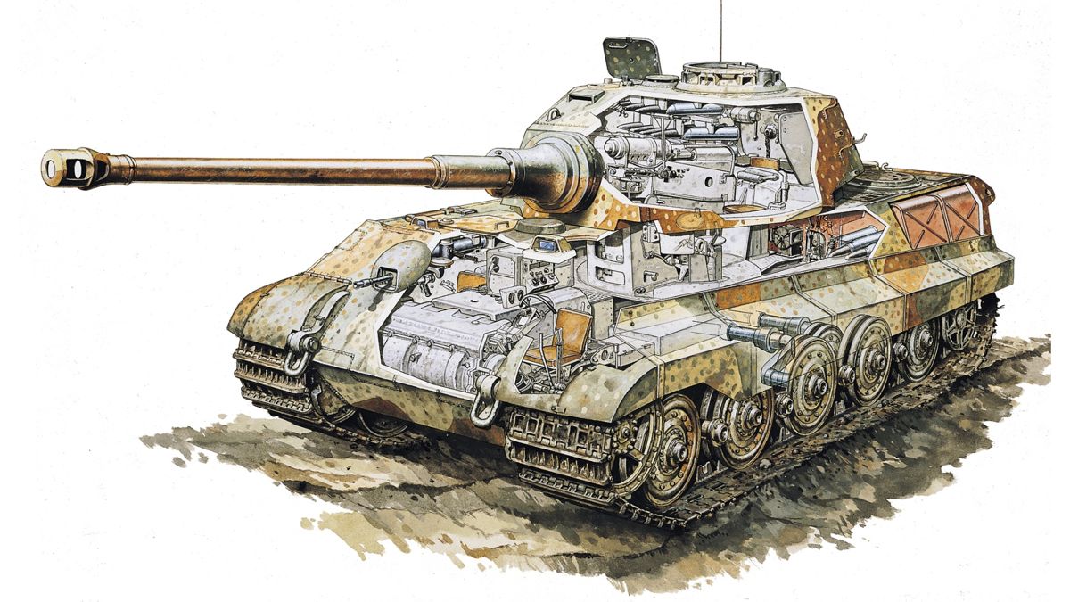 Panzer Corps: Wehrmacht (Windows) screenshot: Unit artwork, Tiger II tank