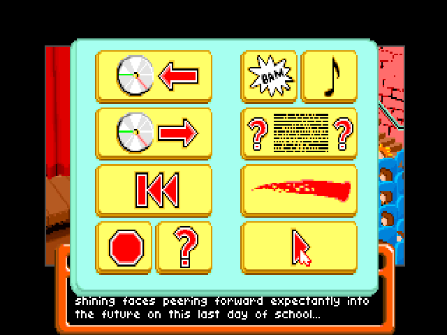 The Adventures of Willy Beamish (Windows) screenshot: Pause menu (GOG release, CD version)