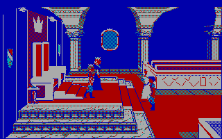 King's Quest IV: The Perils of Rosella (DOS) screenshot: SCI: Intro (4 colour CGA with RGBI monitor)