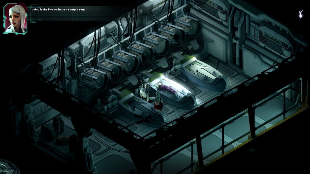 Stasis (Windows) screenshot: Remembering your wife and daughter