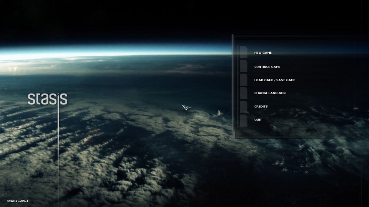 Stasis (Windows) screenshot: Main menu