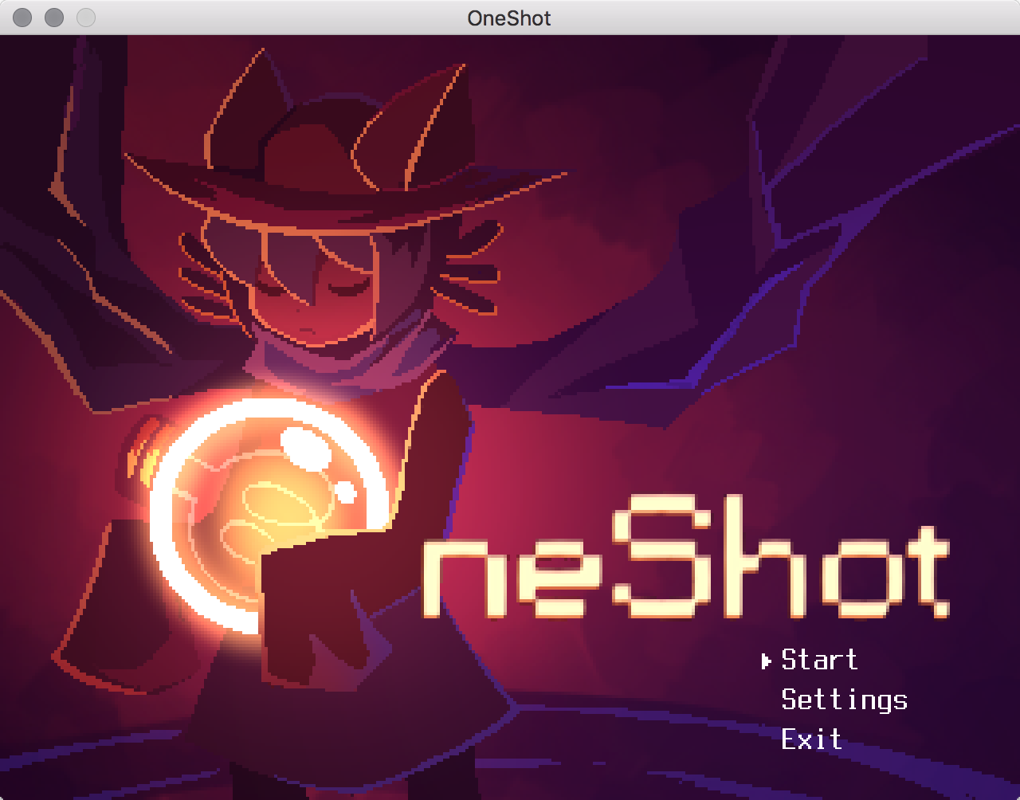 OneShot (Macintosh) screenshot: Title screen
